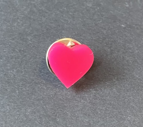 Heart Shaped Modesty Pin Badge Brooch Button In Acrylic Gift - Picture 21 of 29