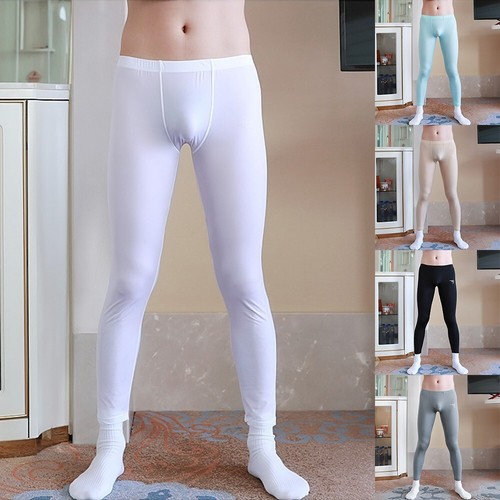 Sexy Unterwäsche Bottom Hose Eismasche Ultra Dünner Männer Langarm Schlafanzug