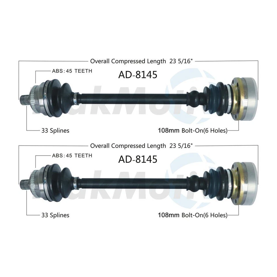 Conjunto de junta de eje CV Surtrack CV trasero 2X para Audi S4 manual 2000 2001 02 Foto 2 de 3