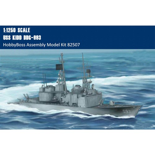 HobbyBoss 82507 1/1250 Maßstab USS Kidd DDG-993 Schlachtschiffbaugruppe Modellbausätze