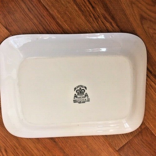VTG Royal Maddock Ironstone China Platter Burslem England - Unique Markings VGUC - Picture 2 of 12