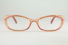 Authentic Gucci GG 3200 2W0 52mm Crystal Peach Red Glasses Frames Italy