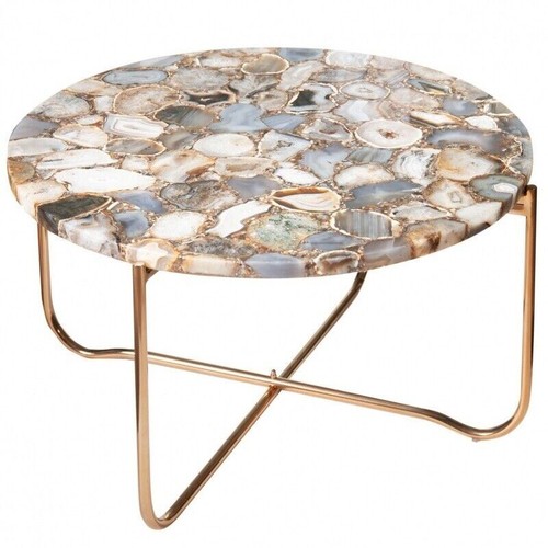 24"x24" Handmade Wild Agate Stone Coffee Dining Center Table Top Home Decor Arts - Picture 3 of 3