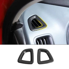 Carbon Fiber Side Air Vent Outlet Cover Trim for Chevy Colorado/GMC Canyon 2014+