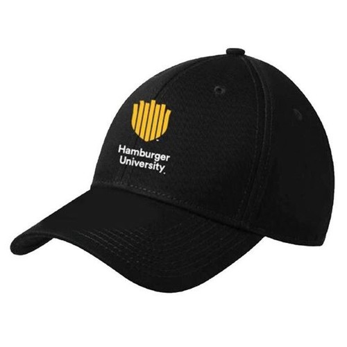 College Hat Cap Black Burger RARE 