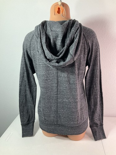 Chaqueta ligera Nike gris con cremallera completa blanca con capucha. #883729. Talla Sm. NUEVO. - Imagen 2 de 8