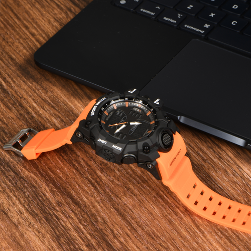 Reloj Pulsera Hombre Deportivo Digital Electrónico Cuarzo Multifunción Impermeable - Imagen 7 de 9