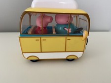 Vintage Peppa Pig 2003 Little Campervan and 2 Figures Rare 2003 READ