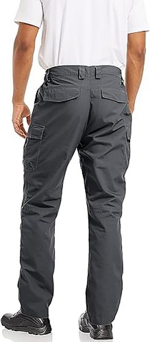 Mens 9 Pockets Multifunctional Pants Hiking Cargo Pants Water Resistant Ripstop - Picture 6 of 49