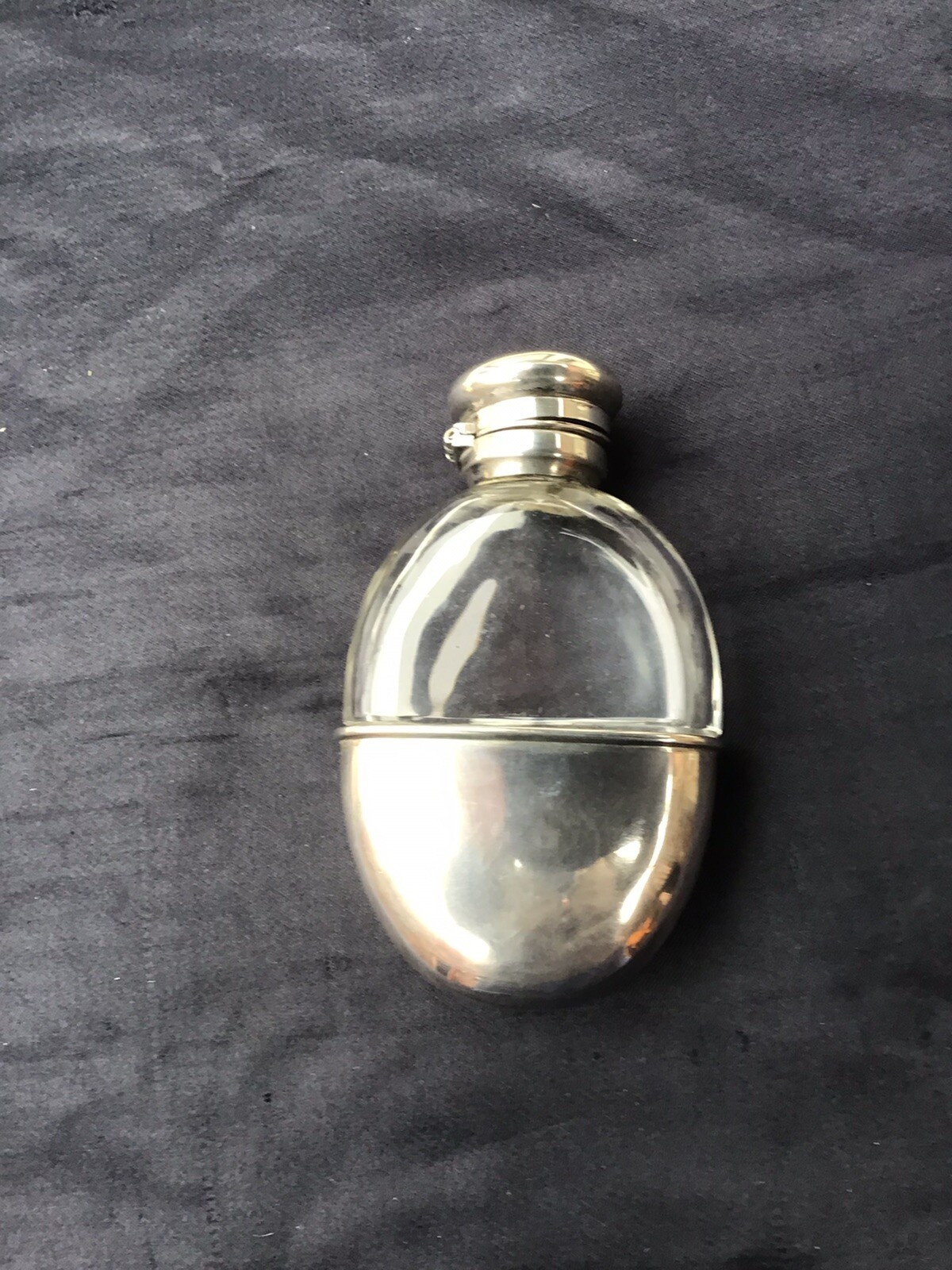 Details zu Jugendstil Flakon. Glas Und Silber Günstig NEU