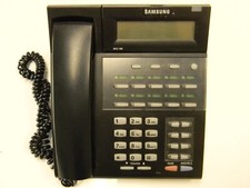 Samsung IDCS 18D Business Phone with Stand Used LCD Black Speakerphone
