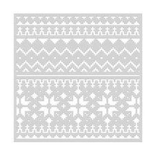 New Hero Arts "SWEATER PATTERN" Stencil 6"x6" 2022