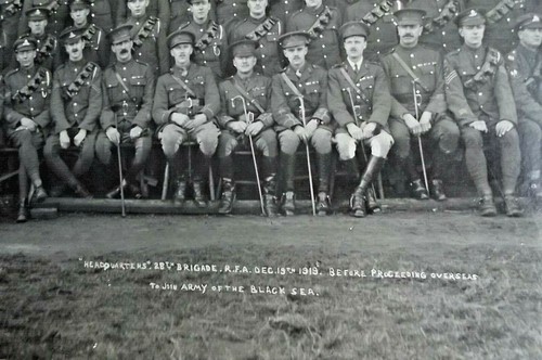 WWI 28th. BRIGADE R.F.A 1919 ORG. Photo before to join the ARMY of the BLACK SEA - Picture 3 of 3