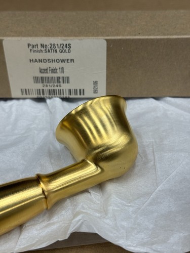 Brasstech 281 Brass Single Function Hand Shower - Satin Gold 281/24S - Unused - Picture 12 of 21