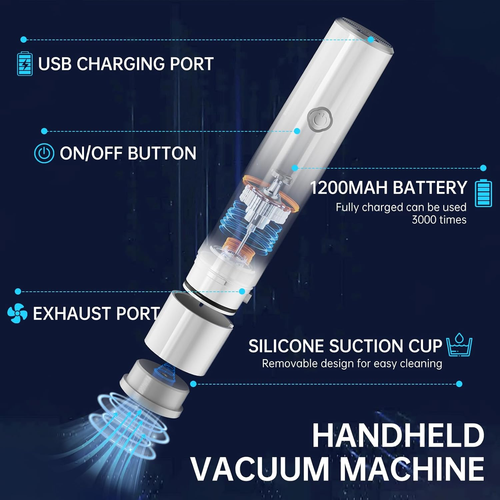 Vacuum Sealer, Handheld Compact Vacuum Sealer, Vacuum Pump for Food Fresh & Save - Picture 4 of 9