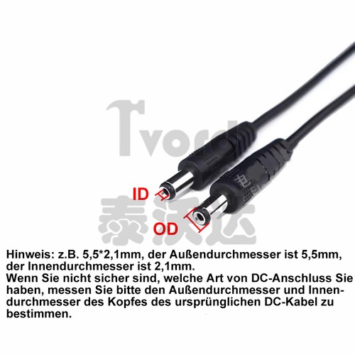 Lade Kabel Hohlstecker 3,5mm/ 5,5mm Adapter USB Stecker Strom Power PC DC 5V - Afbeelding 2 van 10