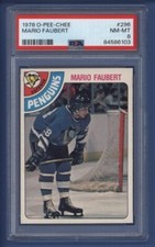 1978-79 O-PEE-CHEE #296 MARIO FAUBERT(rc) PSA 8 NM-MT Pittsburgh Penguins ROOKIE