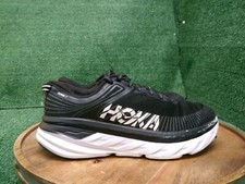 Hoka One One Womens Bondi 7 1110519 BWHT Black Running Shoes Sneakers Size 9.5