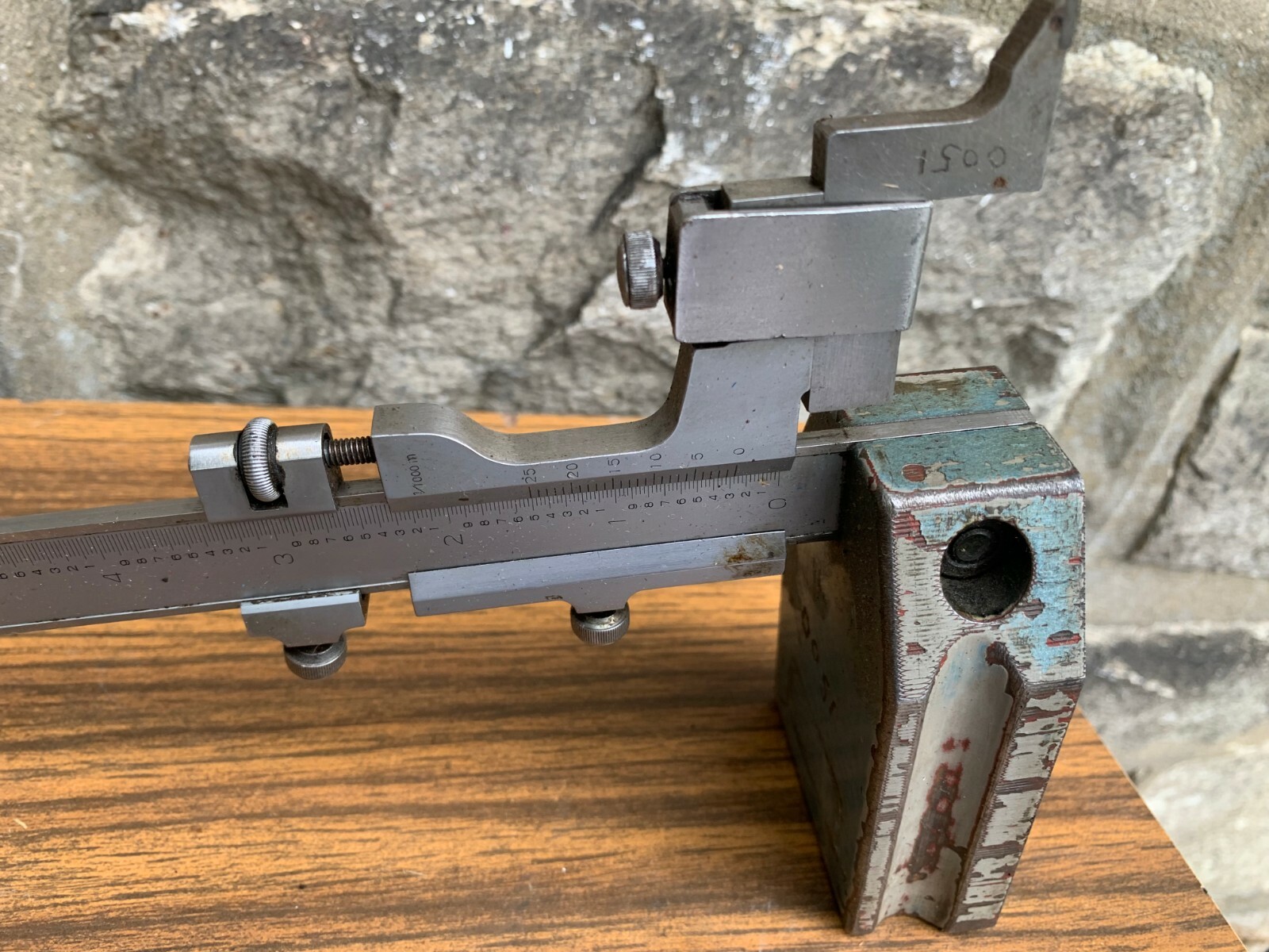 Mitutoyo Height Gauge With 0051 Vintage Vernier Caliper Gauge 10\