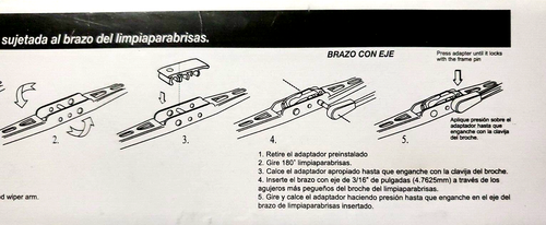 Peak Windshield Wipers 2 Pieces 22in ASV221 - Picture 10 of 10