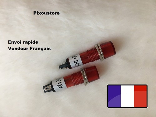 Voyant vintage Type NEON 10mm rond miniature 12v Couleur au choix Neuf - Imagen 9 de 15