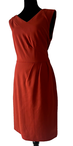 Antonio Melani Terra Cotta Sheath Dress Size 8 New with Tags - Picture 2 of 8