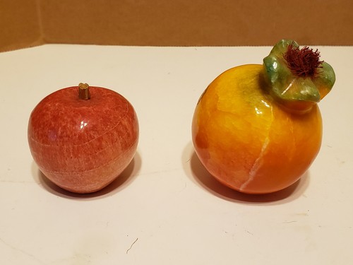 Vintage Onix Mendoza 8 Pieces of Glass Fruit Handmade in Mexico - Picture 4 of 10