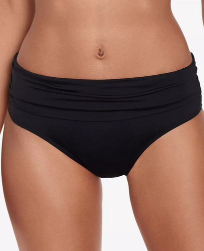 Pantalones de bikini acanalados Lauren Ralph Lauren Beach Club negros talla 10 4703 - Imagen 2 de 2