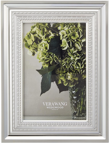 Vera Wang Silverplate with Love Photo Frame-Holds 4X6" - Picture 2 of 4