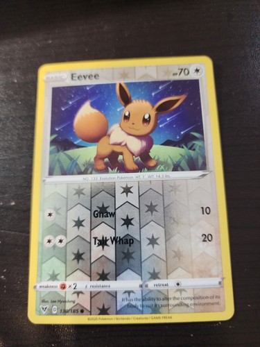 Pokemon - Eevee 130/185 - Reverse Holo - Vivid Voltage - NM/M - New p17 - Picture 1 of 1