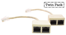 PTC Premium RJ45 Network Combiner Adapter  Twin Pack