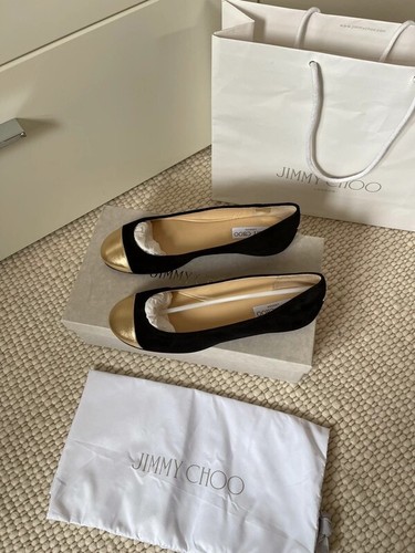 Original Jimmy Choo Ballerinas Black/Gold - Bild 10 von 15