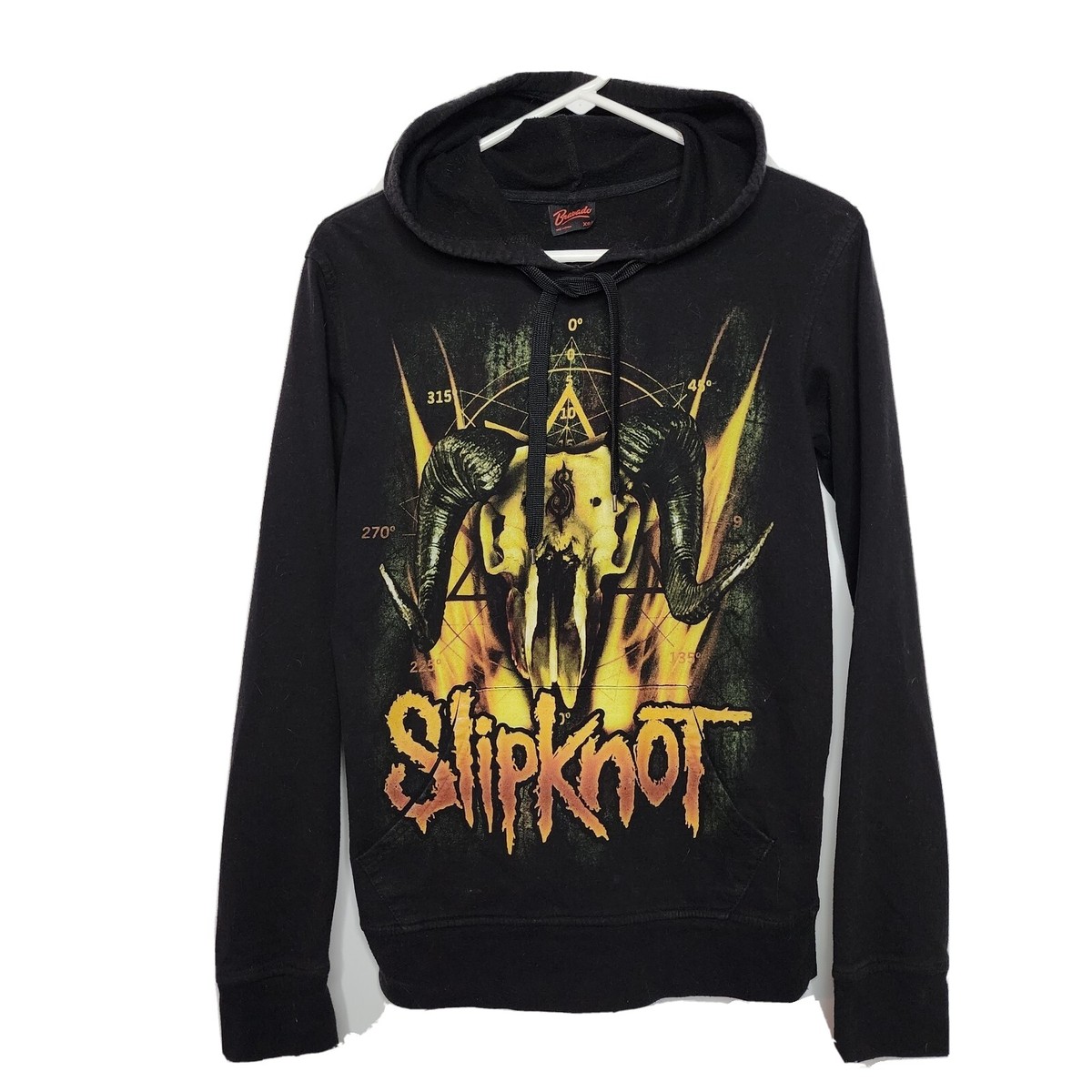 SLIPKNOT Double Sided Goat Skull Hoodie Sweatshirt Women's