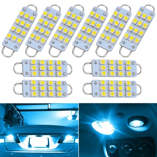 10x561 562 567 LED 12SMD 44mm Rigid Loop Interior Map Dome Door Trunk Light Bulb - Picture 16 of 18