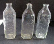 Hazel Atlas Glass Baby Bottle Nurser Embossed With Scottie Dogs 8 Oz. Others