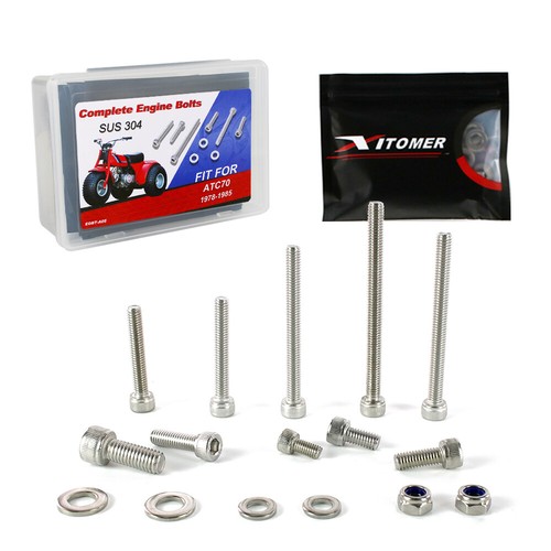 Stainless Engine Bolt Motorcycle Screws Kit Set Fit For HONDA ATC70 1978-1985 - Picture 6 of 15