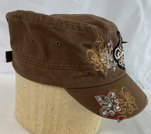 Lote de (4) gorra de béisbol con correa desgastada para mujer con joyas multicolor A - Imagen 11 de 12
