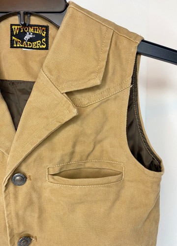 Wyoming Traders, KIDS BRONCO CANVAS VEST, Size 6/8? - Picture 4 of 11
