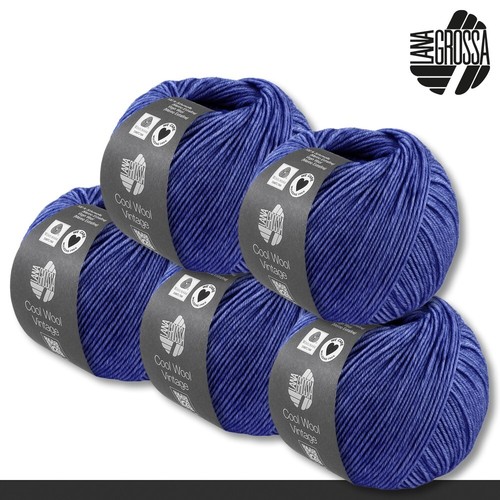 Lana Grossa 5 x 50 g Cool Wool Vintage Merino Wolle Garn Stricken 30 Farben - Bild 28 von 61