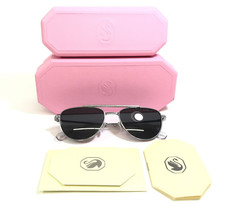 Swarovski Sunglasses SK7007 400487 Polished Silver Sparkly Crystals Black Lenses