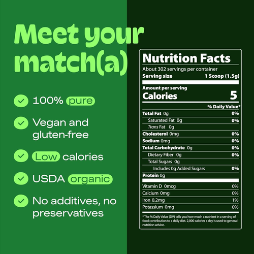 MatchaDNA Bio kulinarisches Matcha Grüntee Pulver 16 Oz. - Bild 3 von 9
