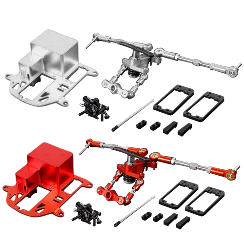 for hpi baja 5b ss Upgrated CNC metal battery case symmetrical steering Kits New - Picture 22 of 25