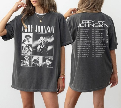 Cody Johnson Tour 2024 Shirt, The Leather Tour Merch, Country Music T-shirt - Picture 3 of 5