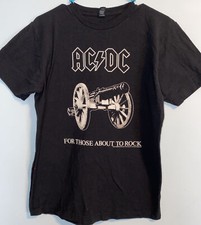 AC/DC For Those About To Rock Black T-Shirt - Medium