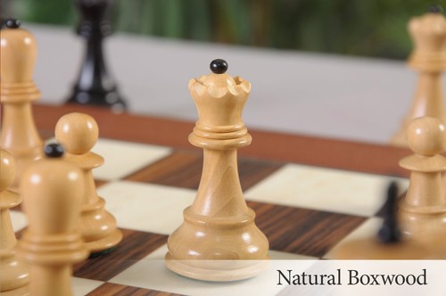 The Zagreb '59 Luxury Chess Set - Pieces Only - 2.875" King - Genuine Ebony - Picture 5 of 10