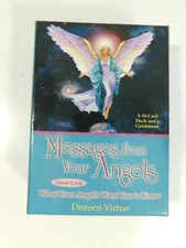 Messages From Your Angels Oracle 44 Cards Deck & Guidebook Doreen Virtue