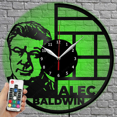 LED Clock Alec Baldwin Vinyl Record Wall Clock Led Light Wall Clock 4210