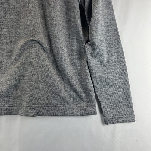 Black Clover Gray Titos Logo 1/4 Zip Long Sleeve Collared Pullover Men's Size S - Picture 15 of 19