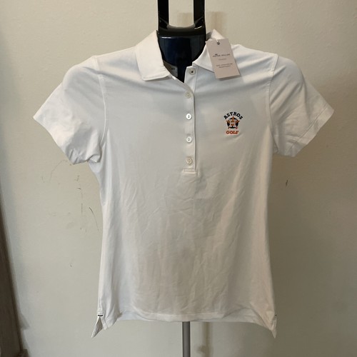 NUOVO Peter Millar Polo Shirt Donna Extra Sm Golf Activewear Astros Golf Taglia XS - Foto 7 di 10