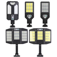 Waterproof Solar Power Light PIR Motion Sensor Remote Wall Garden Security Lamp